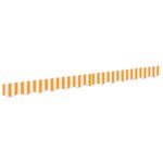 vidaXL Valance de store pour cadre de 2 5 m Jaune et Blanc 2 3x0 2 m
