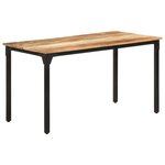 vidaXL Table de salle à manger 140x70x76 cm Bois de manguier brut