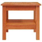 vidaXL Table basse cire marron 45x45x40 cm bois massif de pin