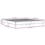 vidaXL Cadre de lit sans matelas chêne sonoma 180x200 cm