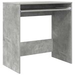 vidaXL Bureau avec étagère Gris 77 5 x 43 x 79 cm Bois d'ingénierie