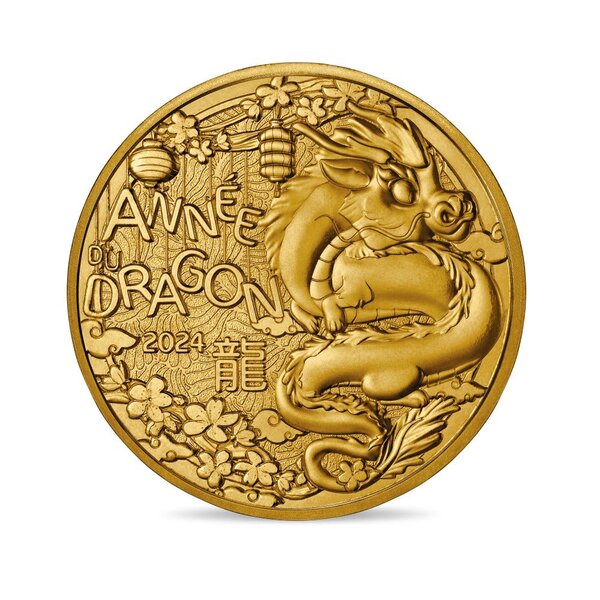 Année du dragon  Monnaie de 1/4€