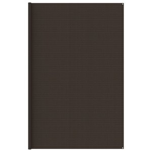 vidaXL Tapis de tente 400x400 cm Marron