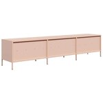 vidaXL Meuble TV rose 202x39x43 5 cm acier laminé à froid