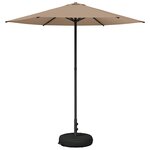 vidaXL Parasol de jardin avec base 230 x 230 cm Polyester