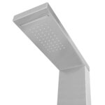 vidaXL Système de panneau de douche Acier inoxydable Carré