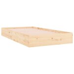 vidaXL Cadre de lit sans matelas bois massif 100x200 cm