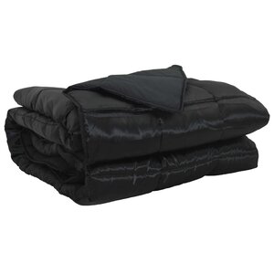 vidaXL Duvet complet toute l'année Noir 200 x 140 cm