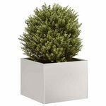 vidaXL Jardinière 40x40x30 cm acier inoxydable