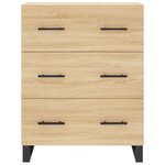 vidaXL Buffet haut Chêne sonoma 69 5x34x180 cm Bois d'ingénierie