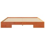 vidaXL Cadre de lit surélevé Marron 180 x 200 cm Bois massif en pin