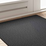 vidaXL Tapis Couloir Gris foncé 100 x 100 cm 100  Polypropylène