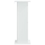 vidaXL Support de Plante Blanc brillant 30 5 x 30 x 80 5 cm