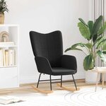 vidaXL Fauteuil relaxant Noir 61 x 78 x 98 cm tissu