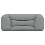 vidaXL Coussin de tête de lit Hvar gris clair 100 cm tissu
