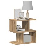 vidaXL Tables de chevet 2 Pièces chêne artisanal bois d'ingénierie