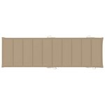 vidaXL Chaises longues lot de 2 avec table et coussins Acacia solide