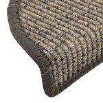 vidaXL Tapis d'escalier autocollants 15 Pièces 56x17x3 cm Beige et gris
