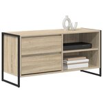 vidaXL Meuble TV Sonoma 100 x 36 x 49 5 cm Bois d'ingénierie