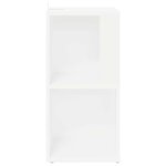 vidaXL Armoire d'angle Blanc 33x33x67 cm Bois d'ingénierie