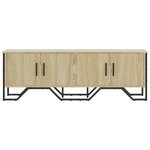 vidaXL Meuble TV chêne sonoma 122x34x41 cm bois d'ingénierie