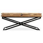 vidaXL Table basse Bois de manguier massif 110x55x42 cm