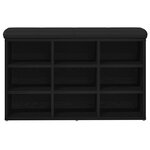 Banc de rangement vidaXL Chêne noir 80x30x48 cm Bois reconstitué