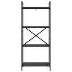 vidaXL Étagère Chêne noir 56 x 34 x 133 5 cm Bois d'ingénierie