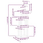 vidaXL Arbre à chat avec griffoirs en sisal gris clair 183 cm