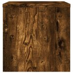 vidaXL Tables de chevet 2 Pièces Chêne fumé 40x30x30 cm Bois d'ingénierie