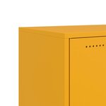 vidaXL Meuble TV jaune moutarde 68x39x43 5 cm acier