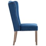 vidaXL Chaises à manger lot de 4 Bleu Velours