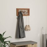 vidaXL Cintre Marron 50 x 11 x 25 cm Bois de Mahogany Massif