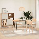 vidaXL Pieds de table console forme conique 4 pièces acier naturel 72-73 cm