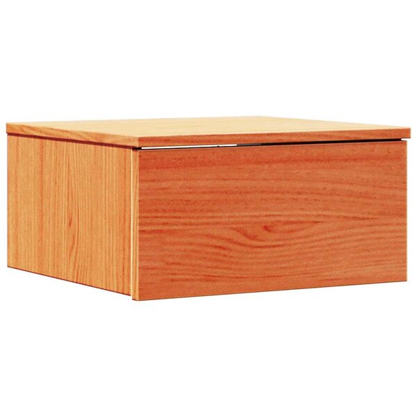 vidaXL Table de chevet avec tiroir Marron cire 37 x 35 x 18 5 cm