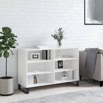 vidaXL Buffet blanc brillant 103 5x35x70 cm bois d'ingénierie