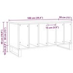 Buffet à enregistrement vidaXL Noir Chêne 100x38x48 cm Bois d'ingénierie