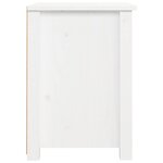 vidaXL Tables de chevet 2 Pièces Blanc 40x35x49 cm Bois de pin massif