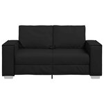 vidaXL Canapé Noir 160 x 80 x 84 cm tissu