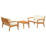 vidaXL Ensemble bistrot 3 Pièces Marron 75 x 45 x 38cm