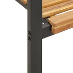 vidaXL Ensemble à manger de jardin 7 Pièces bois d'acacia solide et métal