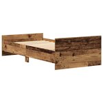 vidaXL Cadre de lit sans matelas vieux bois 75x190 cm bois ingénierie