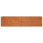 vidaXL Lit surélevé de jardin rouillé 320x80x77 cm acier corten