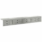 vidaXL Porte-manteau mural Gris béton 80 x 10 5 x 10 5 cm