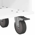 vidaXL Meuble TV Blanc 100 x 35 x 35 cm Bois d'ingénierie