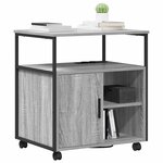 vidaXL Cabinet avec Station de Charge Gris Sonoma 61 x 46 x 67 cm