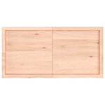 vidaXL Étagère murale 120x60x(2-4) cm bois de chêne massif non traité