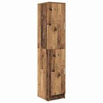 vidaXL Bureau avec rangement 2 Pièces Bois Ancien Bois d'ingénierie