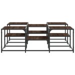 vidaXL Table basse chêne marron 121x121x40 cm bois d'ingénierie