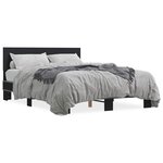 vidaXL Cadre de lit sans matelas noir 120x190 cm